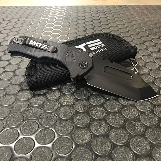 Medford Praetorian Scout M/P D2 Tanto PVD Blade G10 Black Handles Knife Serial 106-003 - Image 2