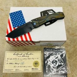 Medford Slim Midi S35VN PVD 3.25" Tanto PVD Abalone Handles Knife Serial 201-276