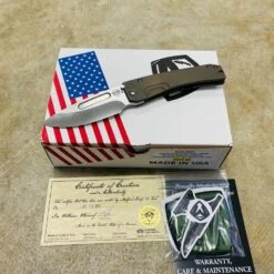 Medford Slim Midi S35VN Satin 3.25" Drop Point Bead Blasted Bronze Flamed Hardware Knife