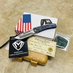 Medford Slim Midi S35VN Tumbled 3.25" Tanto Flamed Brushed Dragon Scales Knife