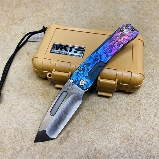 Medford Slim Midi S35VN Satin 3.25" Tanto Water Ripples Folding Knife Serial 03-045