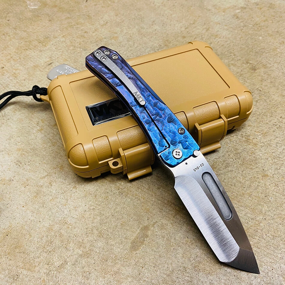 Medford Slim Midi S35VN Satin 3.25" Tanto Water Ripples Folding Knife Serial 03-045 - Image 4