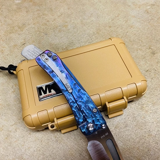 Medford Slim Midi S35VN Satin 3.25" Tanto Water Ripples Folding Knife Serial 03-045 - Image 5