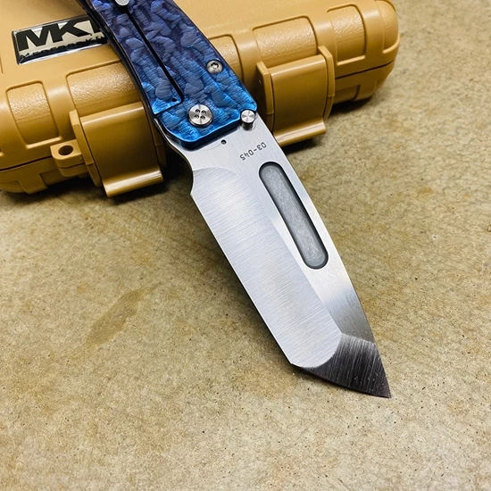 Medford Slim Midi S35VN Satin 3.25" Tanto Water Ripples Folding Knife Serial 03-045 - Image 6