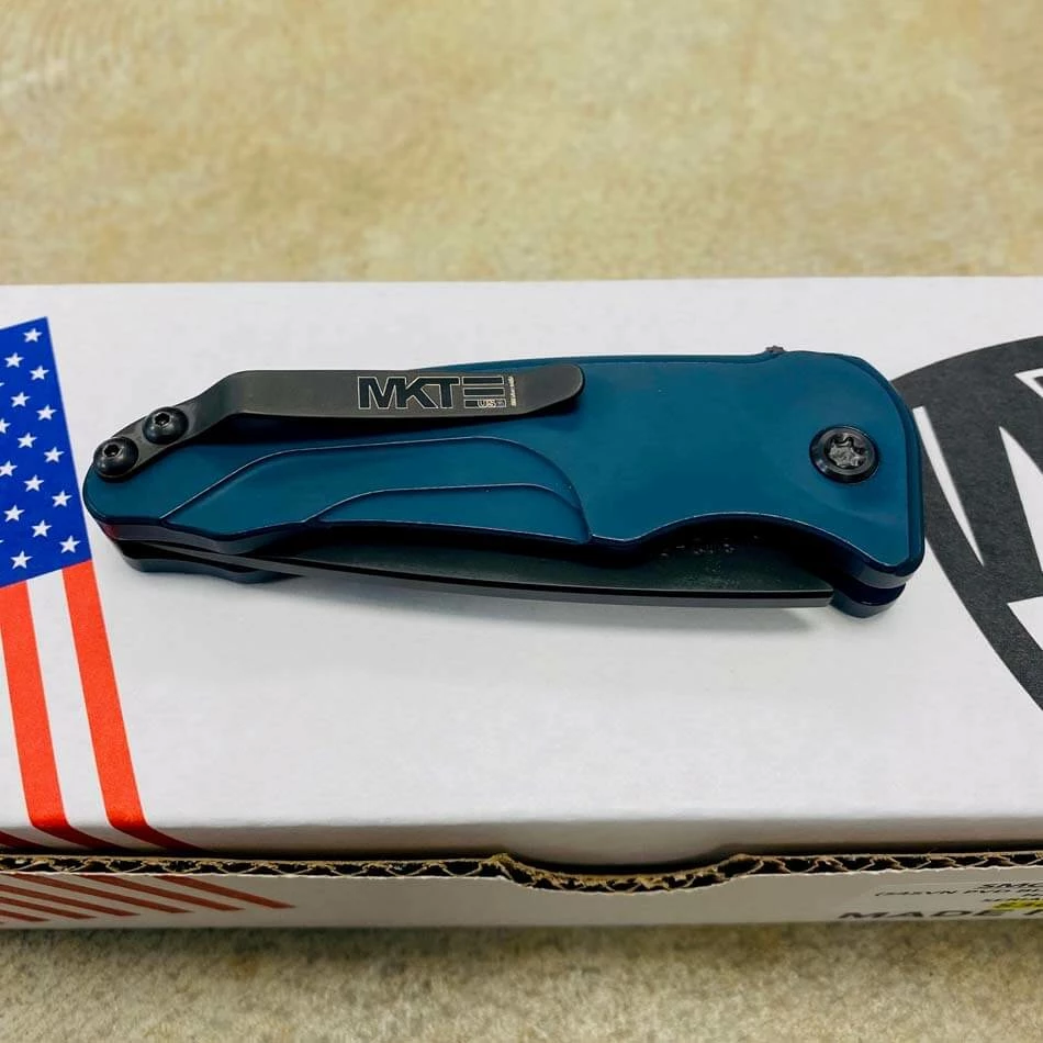 Medford Smooth Criminal Blue S45VN PVD Blade 3" Folding Knife Serial 302-550 - Image 9