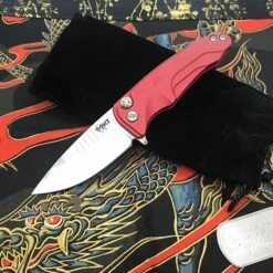 Medford Smooth Criminal Crimson Red S35VN Blade 3" Folding Knife Serial 95-012