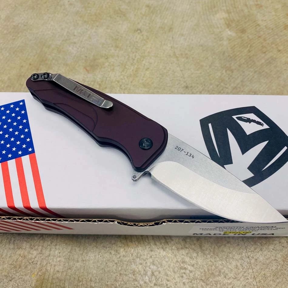 Medford Smooth Criminal Red S45VN Tumbled Blade 3" Folding Knife With PVD Hardware Serial 207-134 BLADE SHOW 2023 - Image 5