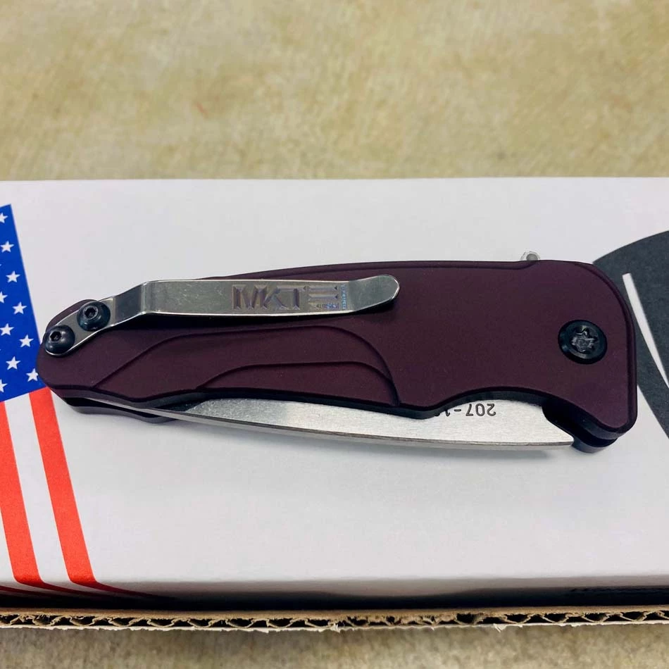 Medford Smooth Criminal Red S45VN Tumbled Blade 3" Folding Knife With PVD Hardware Serial 207-134 BLADE SHOW 2023 - Image 9