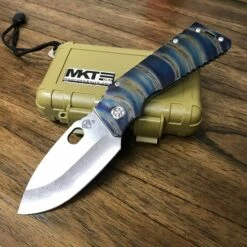 Medford TFF-1 S35VN 4" Blade Tumbled Tiger Flamed Spring Flamed Clip Knife Serial 810-023