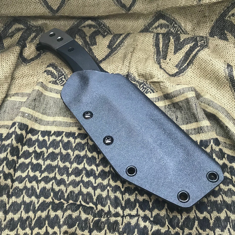 Medford USMC EOD (Explosive Ordnance Disposal) 3V PVD Coated 5" Black G10 Handle Fixed Blade Knife - Image 5