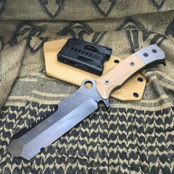 Medford USMC EOD (Explosive Ordnance Disposal) 3V PVD Coated 5" Coyote G10 Handle Fixed Blade Knife