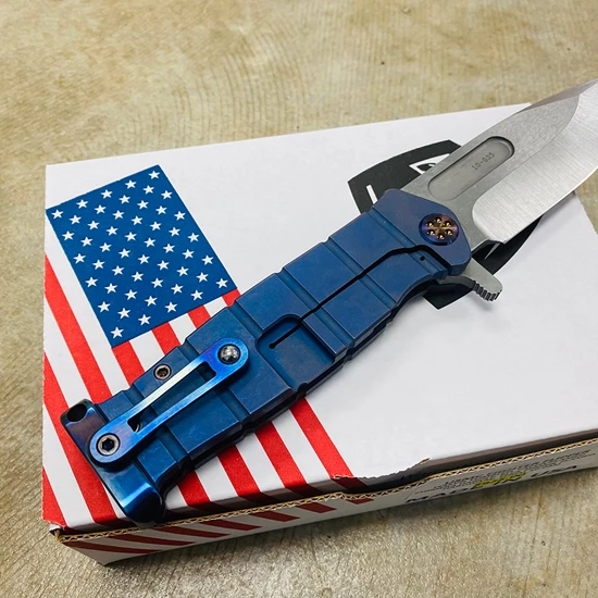 Medford USMC Fighter Flipper 4.25" S35VN SATIN Blade Chimera Handle Knife 10-035 - Image 5