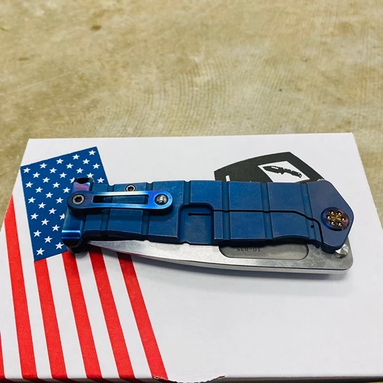 Medford USMC Fighter Flipper 4.25" S35VN SATIN Blade Chimera Handle Knife 10-035 - Image 7