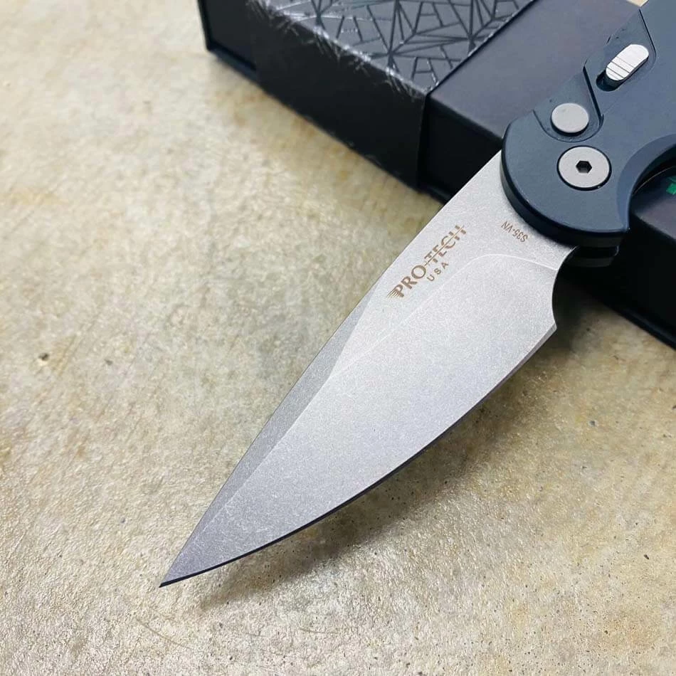 ProTech T501 Tactical Response 5, 3.25" S35-VN Stonewash Plain Blade Aluminum Handle Knife - Image 2