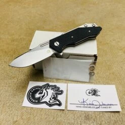 Rick Hinderer Half Track 2.75" Slicer Tri-Way GEN 2 Stonewash Blade Black G10 Knife