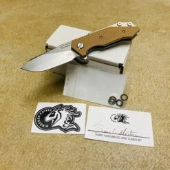 Rick Hinderer Half Track 2.75" Slicer Tri-Way GEN 2 Stonewash Blade Coyote G10 Knife