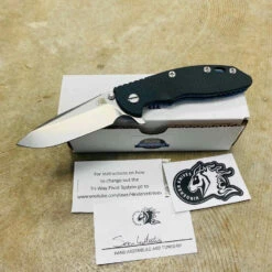 Rick Hinderer XM-18 3.5" Spearpoint Tri-Way Stonewash Blue Black G10 Flipper Knife
