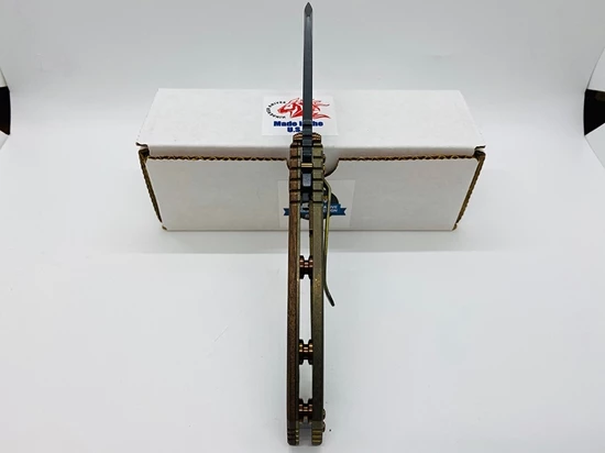 Rick Hinderer XM-18 3.5" Skinner Tri-Way Vintage Smooth Walnut Flipper Knife Serial 1517 - Image 3