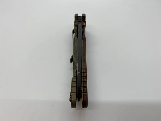 Rick Hinderer XM-18 3.5" Skinner Tri-Way Vintage Smooth Walnut Flipper Knife Serial 1569 - Image 6