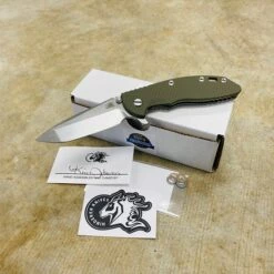 Rick Hinderer XM-18 3.5" Spanto S45VN Stonewash Green G-10 Handle Knife