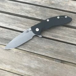 Rick Hinderer XM-18 3.5" Spearpoint Tri-Way Working Finish Black G10 Flipper Knife