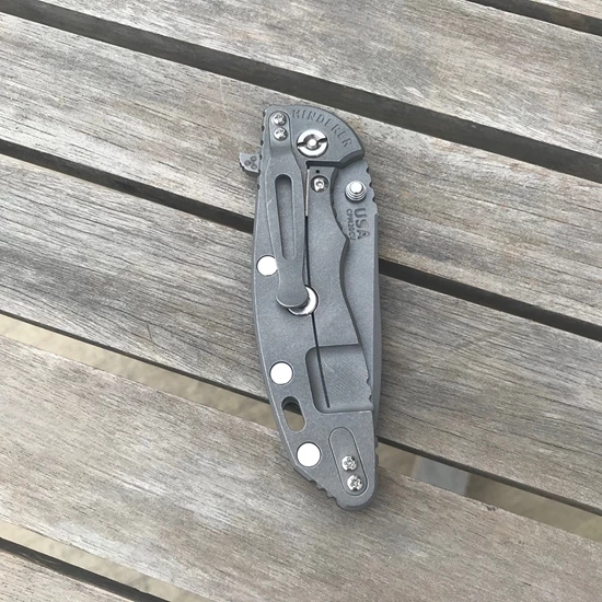 Rick Hinderer XM-18 3.5" Spearpoint Tri-Way Working Finish Black G10 Flipper Knife - Image 6