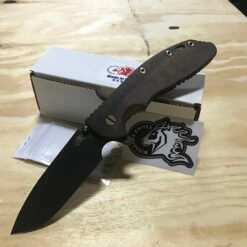 Rick Hinderer XM-24 4.0" Spearpoint Tri-Way Vintage Smooth Walnut Flipper Knife Serial 1113